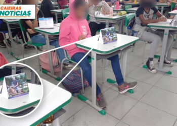 Presente de Páscoa? O Prefeito Gilmar “Lagoinha”, distribuiu nas escolas, calendários com fotos dele mesmo!