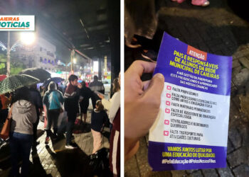 Professores da Rede Municipal de Caieiras realizaram uma nova manifestação nesta sexta (24)