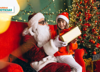 Papai Noel muda de endereço e aterrissa na Av. dos Estudantes em Caieiras!