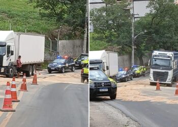 Caminhão derrama óleo na Av. Paulicéia, em Laranjeiras; utilize rotas alternativas