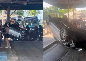 Acidente no Terminal Rodoviário de Caieiras: confira as imagens