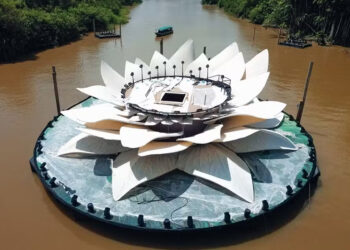 Veja primeiras imagens do palco flutuante produzido em Caieiras que receberá Mariah Carey no Festival Amazônia Live